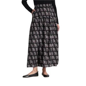 Universal Threads Printed Floral Maxi Skirt w/ Pockets Small